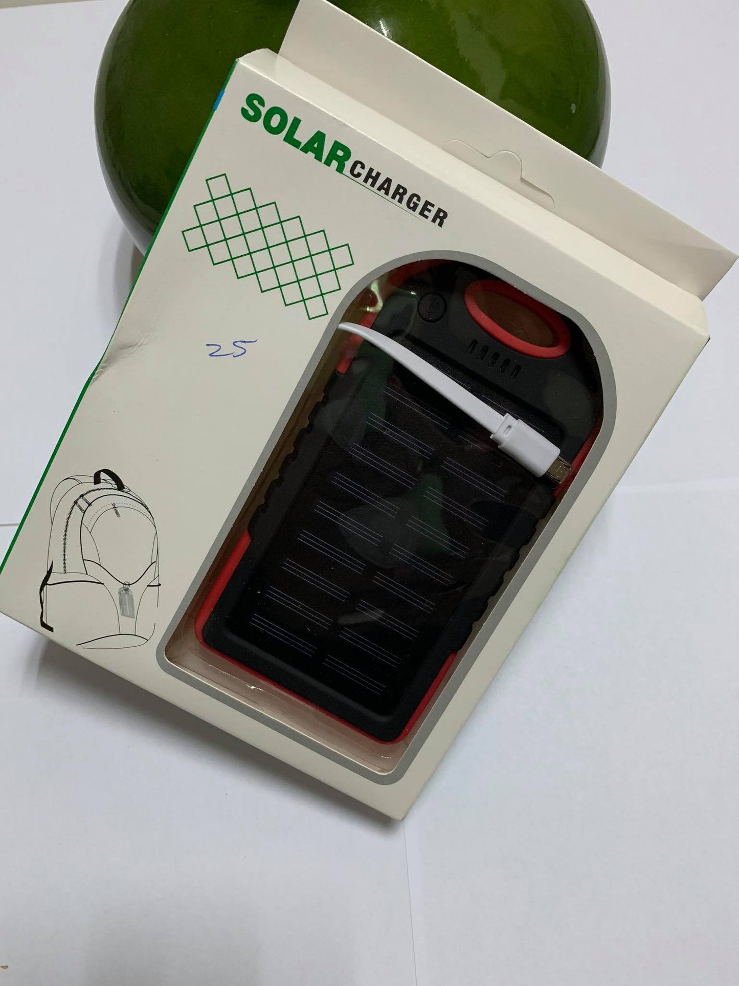 Solar Power Bank with LED Torch