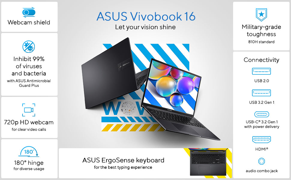 ASUS VIVOBOOK 16 Core i7 13th Gen 16GB|512GB RTX 4050  (Brand New)