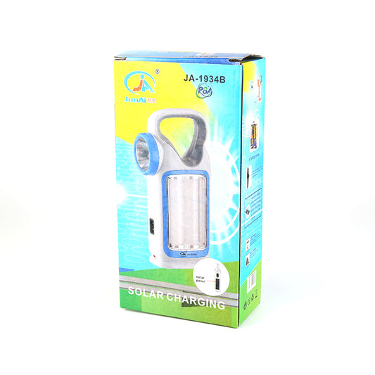 Rechargeable led emergency light with solar panels JA-1934B