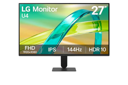 LG 27 IPS Full HD 144Hz Monitor, 1920x1080