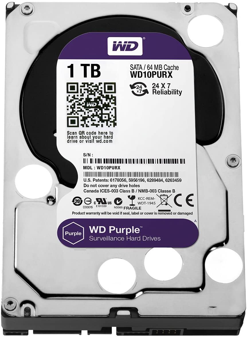 WD Purple 1TB Surveillance Hard Disk Drive